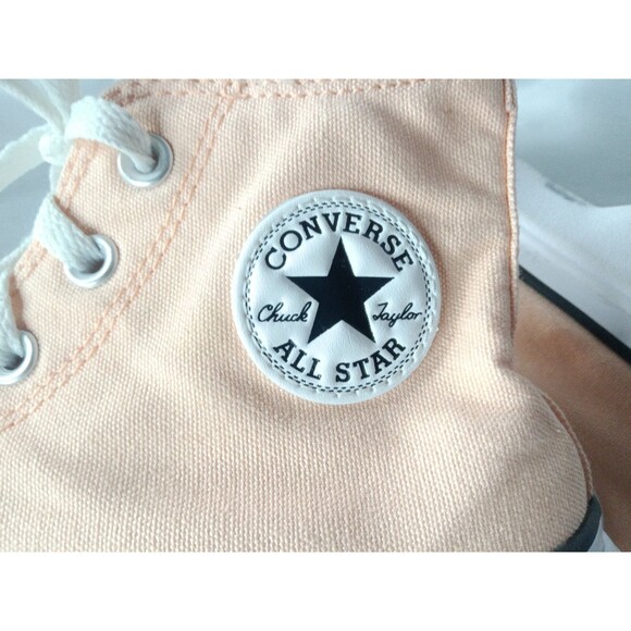 Converse Chuck Taylor All Star Lift Platform High Shoes Size 6.5 Peach Beam - Picture 8 of 10